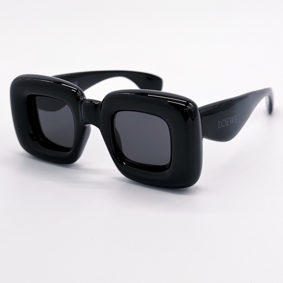 NEW LOEWE UNISEX BLACK SUNGLASSES LOEWE LW40098I 01A - Picture 4 of 12